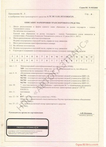Одобрение типа транспортного средства (ТС)